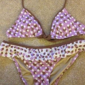 Purple polka for bikini