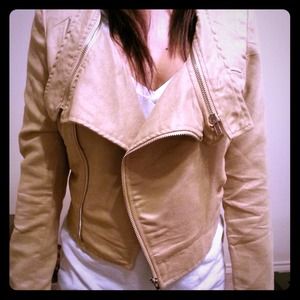 Suede tan color biker jacket SOLD