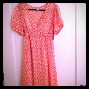 ** SOLD ** NWT Salmon & White Dress- Plus Size