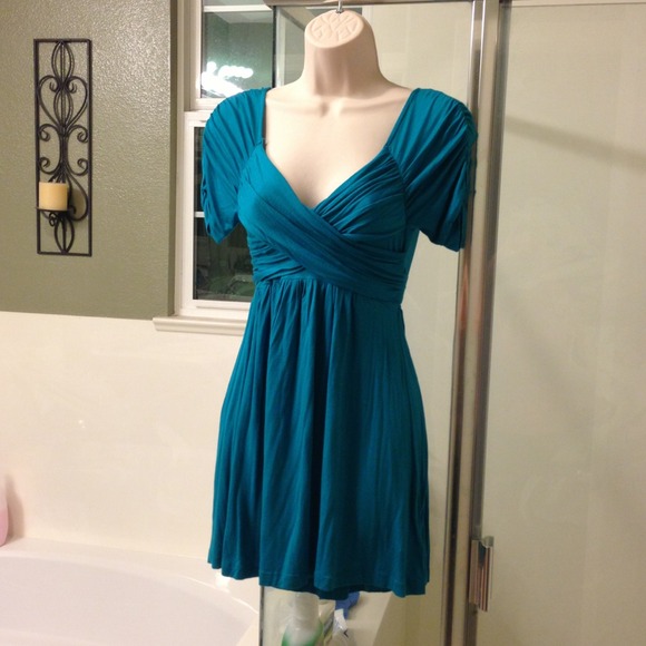 Turquoise casual dress
