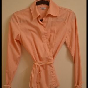 Peach pink cotton Max&Co blouse in US size6