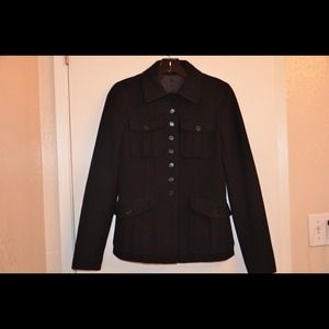 Theory black wool jacket