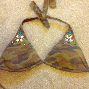 Camo bikini top