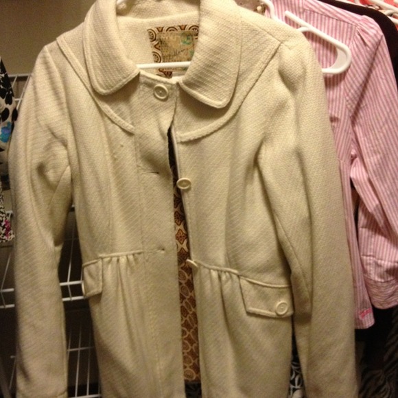 Bundle  Billabong wool coat and polo down jacket