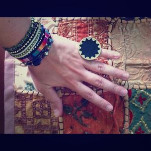 "House of Harlow" sunburst ring