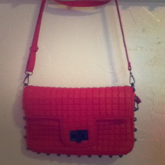 Hot pink clutch