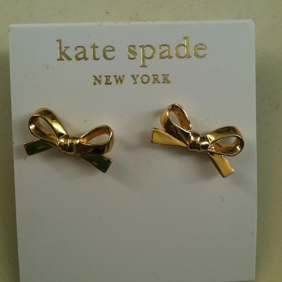 REDUCED! Kate spade yellow gold bow earrings