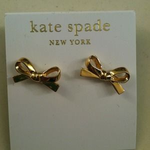 REDUCED! Kate spade yellow gold bow earrings