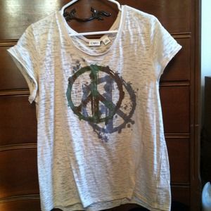 Burn out peace tee