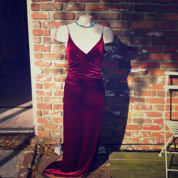 Velvet gown