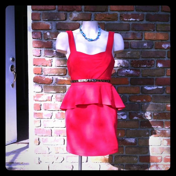 Coral dress