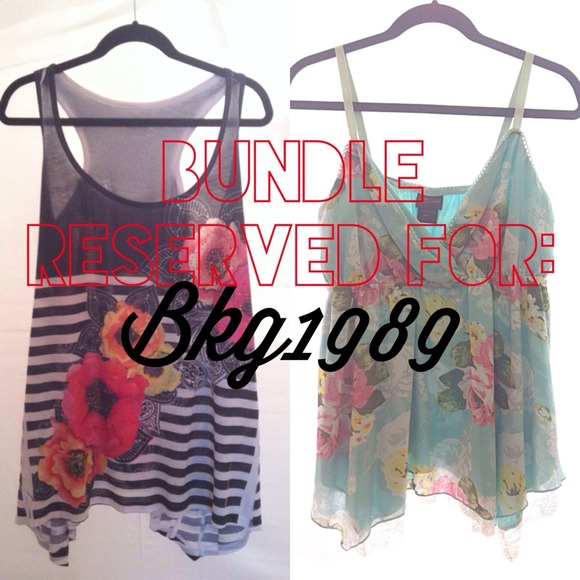 Bundled Set: Floral Tanks for bkg1989