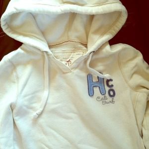 Cream Hollister Hoodie