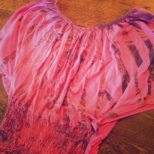 Pattern Pink Club Top