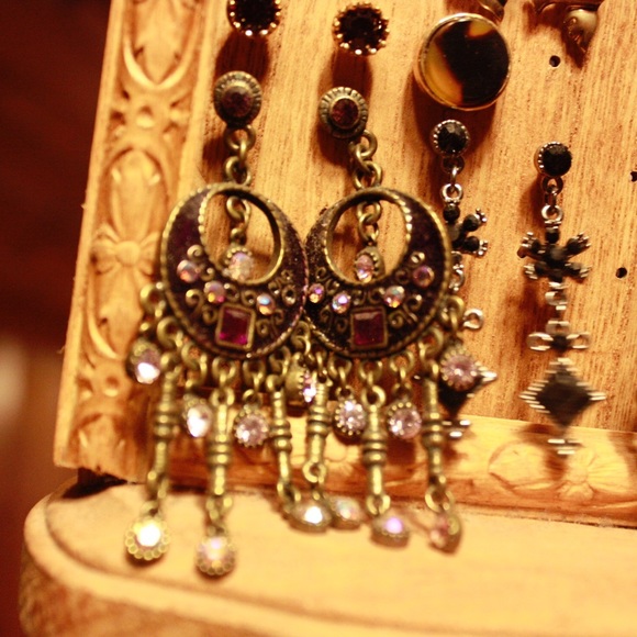 Costume Purple Earrings