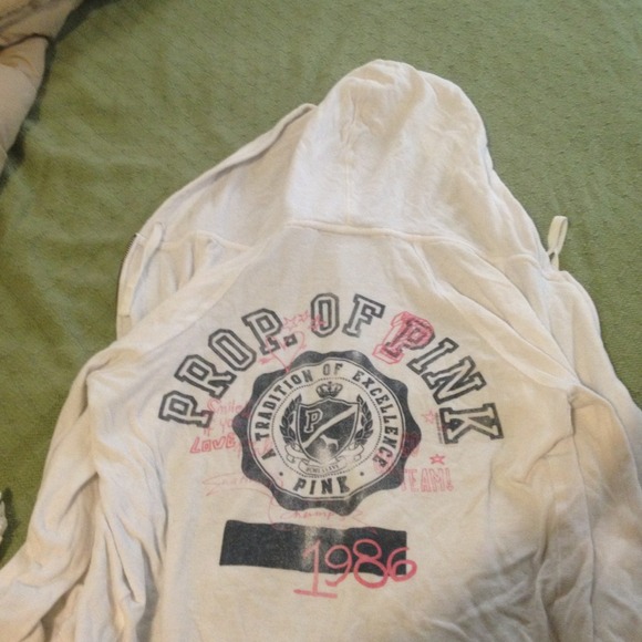 ON HOLD White Victoria's Secret pink sweatshirt