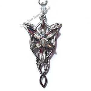 Platinum Plated Evenstar Necklace