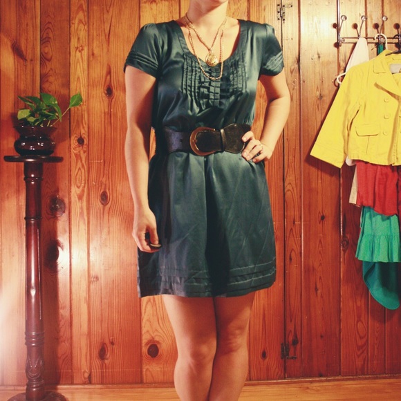 Silk dress with ruffles from ELLE