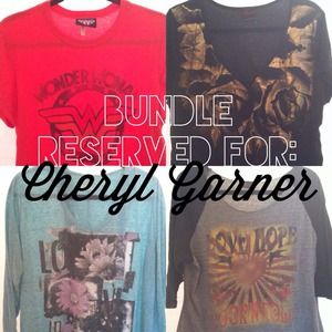 Bundle: Graphic Tees Reserved for Cheryl