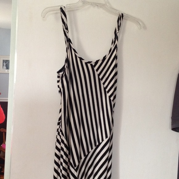 Stripped maxi cotton dress