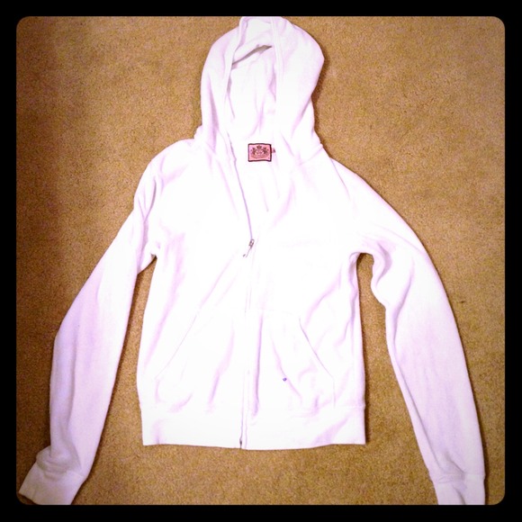 Juicy Couture white jumpsuit hoodie