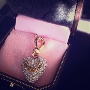 ***SOLD*** Juicy Couture Pave Heart Charm