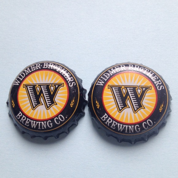 WidmerBrothers Brewing Co. Bottle Cap Earrings. - Picture 1 of 1