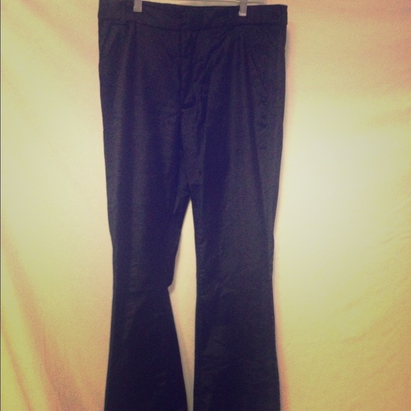 Black velvet Blank NYC wide leg trousers