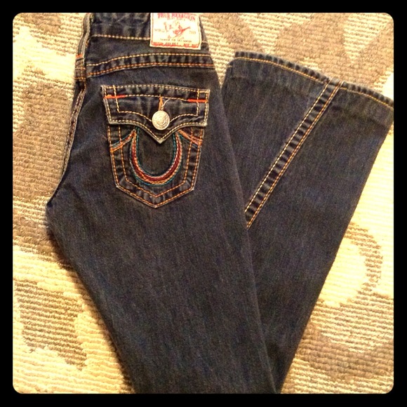 TRUE RELIGION JEANS BIG T Size 26 100% Authentic!!