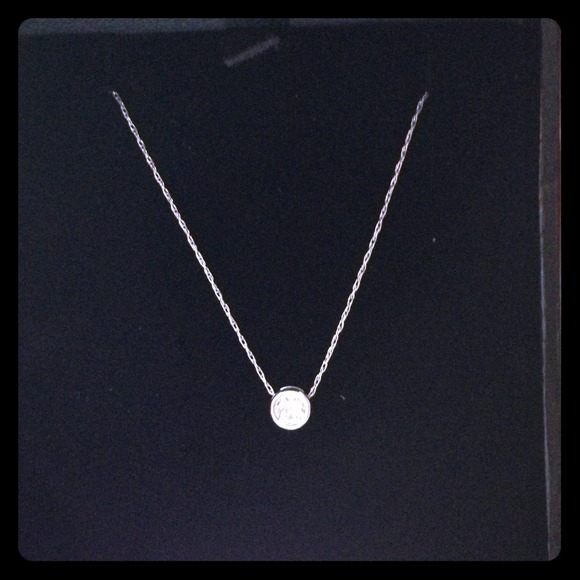 1/4 Ct Solid 14K White Gold Round Diamond Pendant