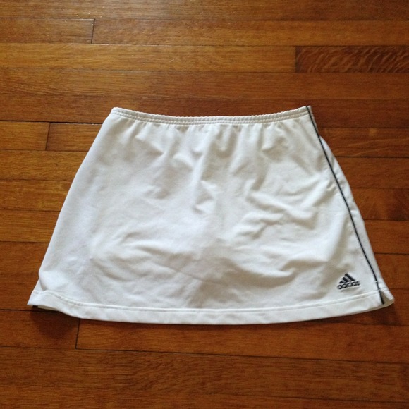 White Adidas Tennis Skirt