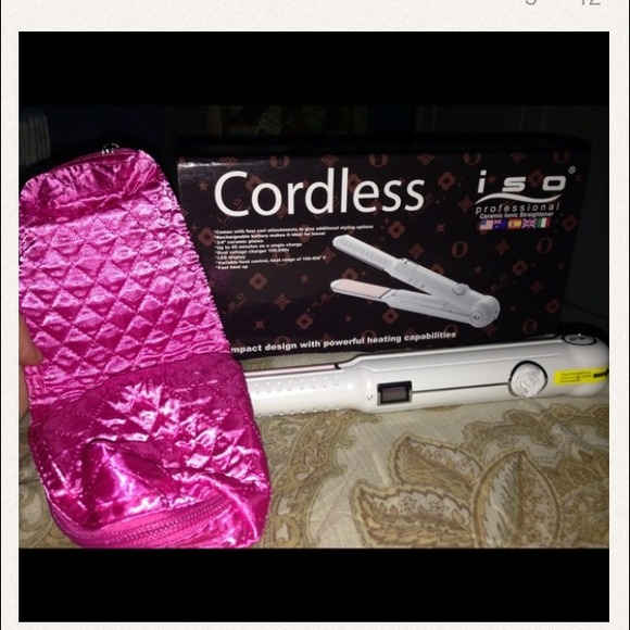 Limited edition cordless iso rose straightener