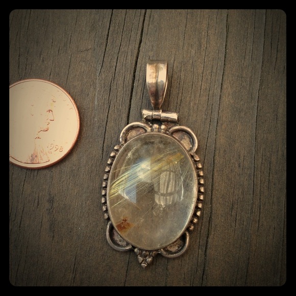 Sterling Silver and Crystal Pendant