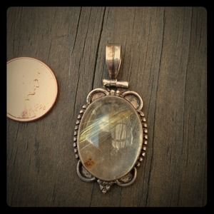 Sterling Silver and Crystal Pendant