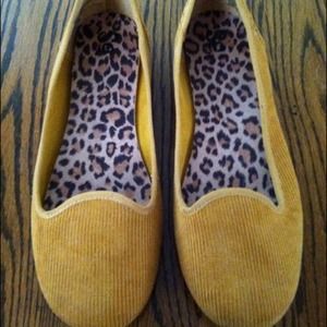 Mustard yellow flats