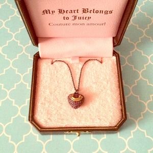 💜Reduced💜Juicy couture heart wish necklace
