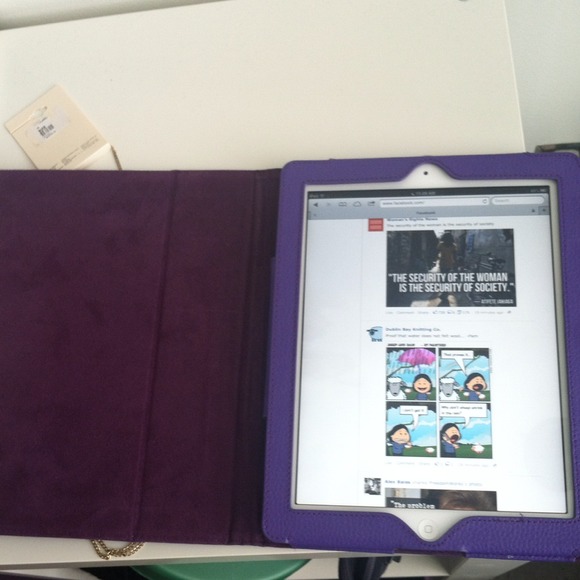 Purple Leather iPad case⛔🚫⛔SOLD🚫⛔🚫