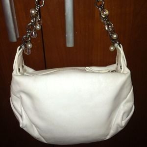 Cream leather bag authentic from italy Coccinelle