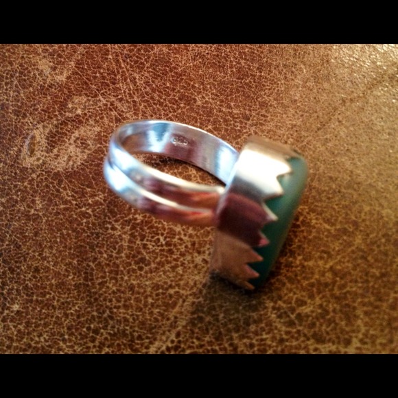 New😄sz 5.5 ice blue chalcedony 925 sterling ring - Picture 4 of 4