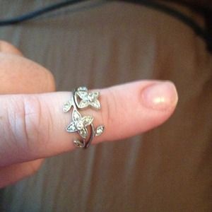 Lia Sophia Flower Ring/ amethyst ring bundle