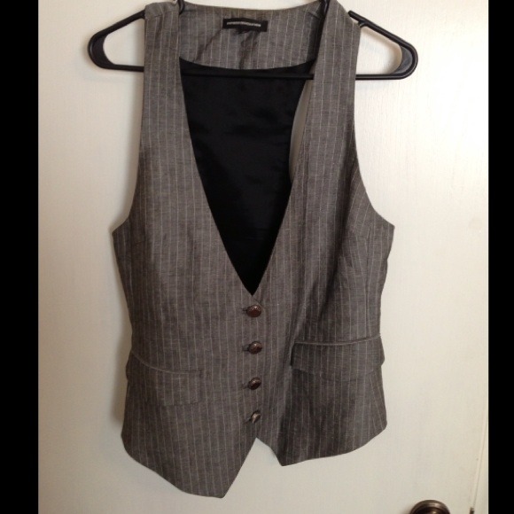 Express pin stripe vest