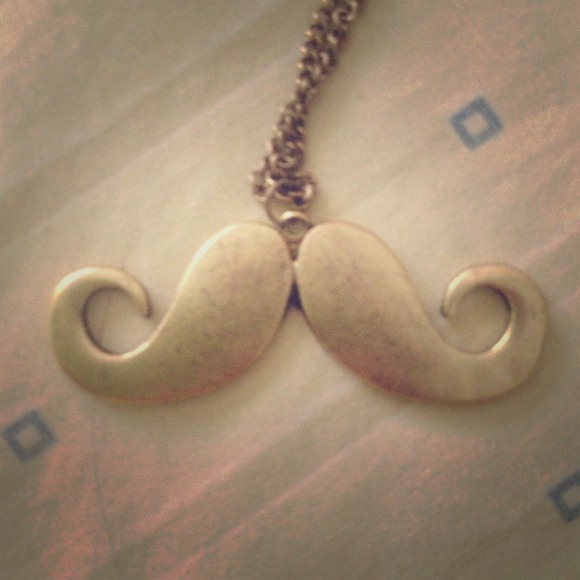 Mustache necklace
