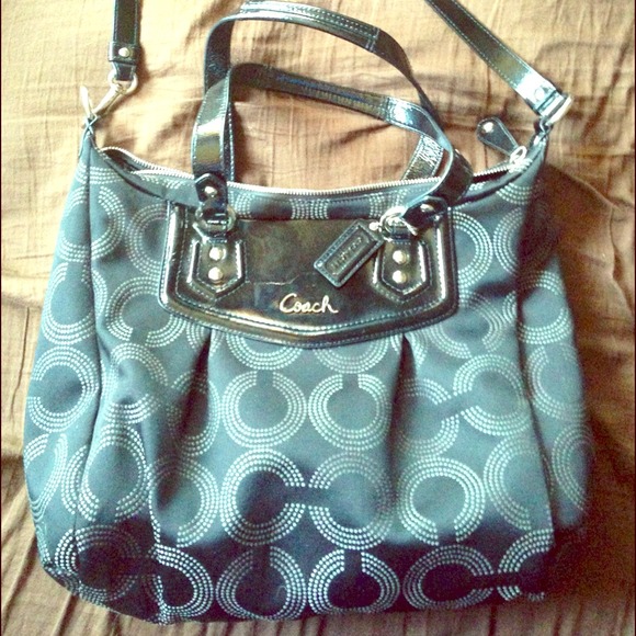 Black coach satchel, just adorable!