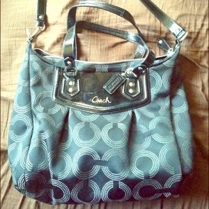 Black coach satchel, just adorable!