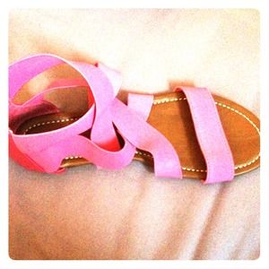 hot pink gladiator sandals !