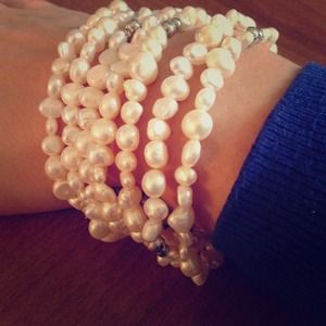 Silpada 7 strand pearl bracelets