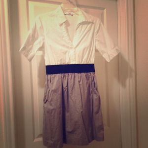 Shirt Dress with Elastic Waist