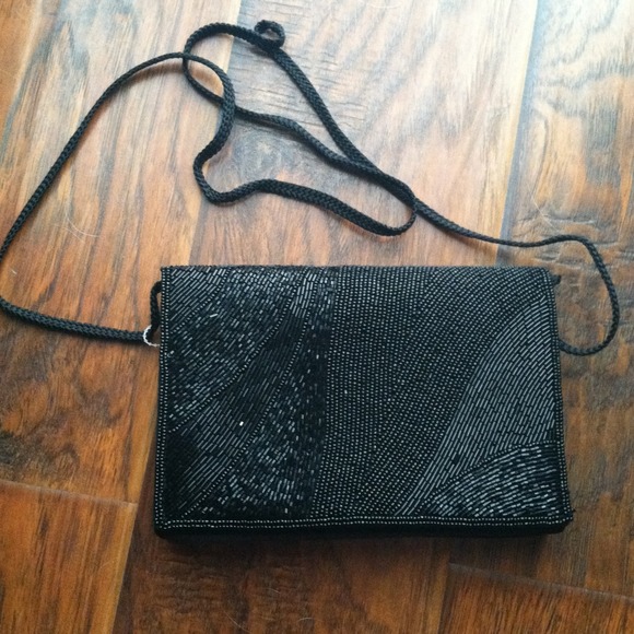 Vintage beaded shoulder bag/clutch!