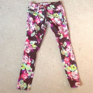Candie's floral print skinny jeans