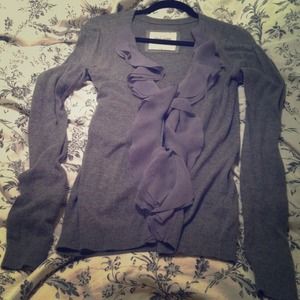 Abercrombie & Fitch cardigan with ruffles
